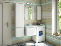 Мебель для ванной комнаты Эстет Dallas Luxe 100 L подвесная, 1 ящик, под стиральную машину