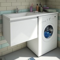 Мебель для ванной комнаты Эстет Dallas Luxe 100 L подвесная, 1 ящик, под стиральную машину