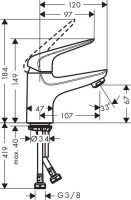 Смеситель для раковины Hansgrohe Novus 71021000