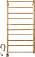 Полотенцесушитель электрический Secado Верона 1 105x55 см, подключение слева, бронза, лесенка, латунь