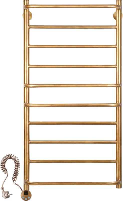 Полотенцесушитель электрический Secado Верона 1 105x55 см, подключение слева, бронза, лесенка, латунь