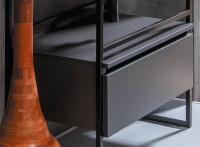 Тумба с раковиной Armadi Art Loft 80 антрацит, напольная