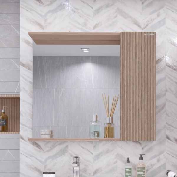 Зеркало Grossman Юнит 80 кадена вуд