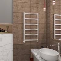 Полотенцесушитель водяной Grota Soffi 80x43, нержавеющая сталь