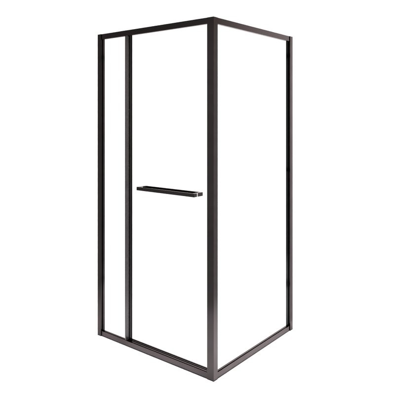 Душевой уголок RGW Leipzig LE-45-B 120х90 см, профиль матовый черный, стекло прозрачное