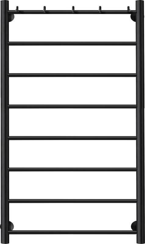 Полотенцесушитель водяной Secado Триада 1 К 100x55 см, матовый черный, лесенка