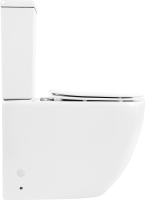 Унитаз-компакт напольный BelBagno Amanda BB051CPR безободковый, крышка BB051SC с микролифтом, бачок BB051T