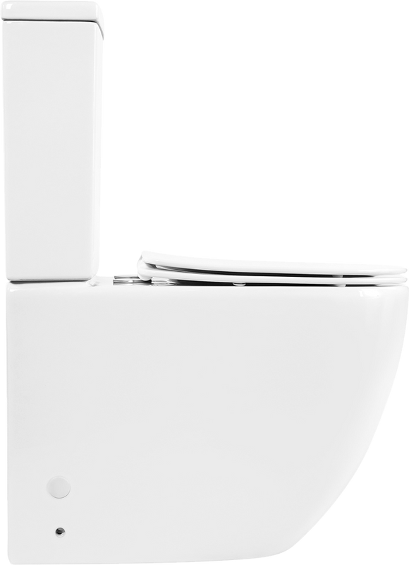 Унитаз-компакт напольный BelBagno Amanda BB051CPR безободковый, крышка BB051SC с микролифтом, бачок BB051T