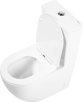 Унитаз-компакт напольный BelBagno Amanda BB051CPR безободковый, крышка BB051SC с микролифтом, бачок BB051T