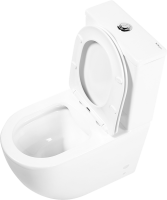 Унитаз-компакт напольный BelBagno Amanda BB051CPR безободковый, крышка BB051SC с микролифтом, бачок BB051T