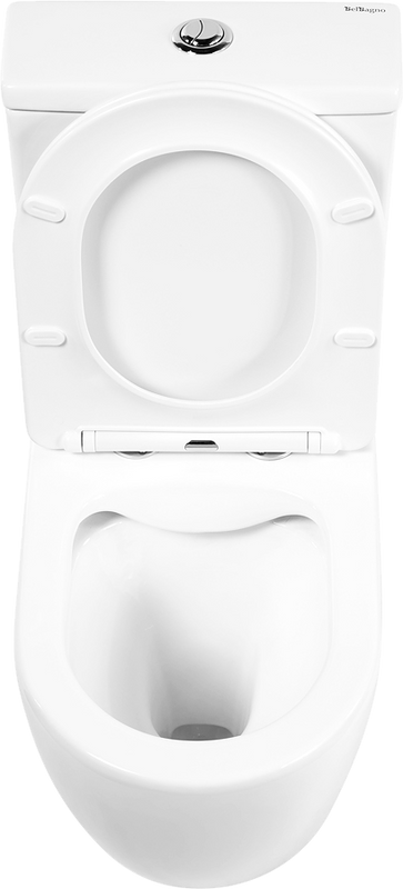 Унитаз-компакт напольный BelBagno Amanda BB051CPR безободковый, крышка BB051SC с микролифтом, бачок BB051T