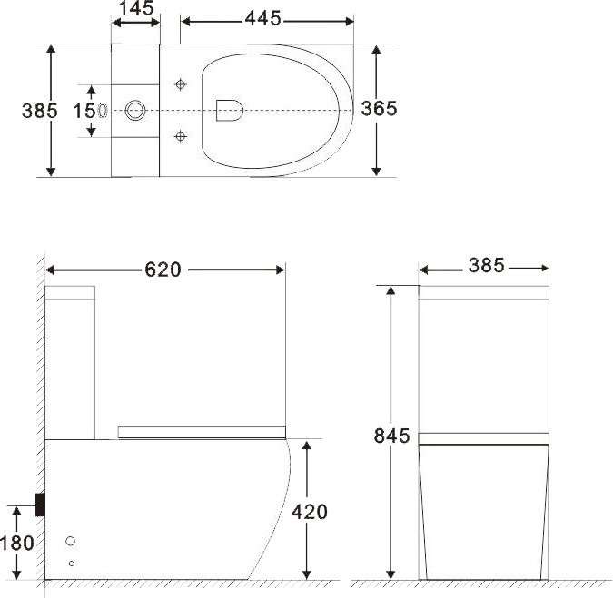 Унитаз-компакт напольный BelBagno Amanda BB051CPR безободковый, крышка BB051SC с микролифтом, бачок BB051T