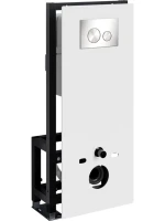Система инсталляции для унитазов Wasserkraft Glan 66TLT.010.ME.WH.BN02 с кнопкой смыва никель Система инсталляции для унитазов Wasserkraft Glan 66TLT.010.ME.WH.BN02 с кнопкой смыва никель