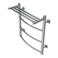Полотенцесушитель Azario VERONA 500/600 c полкой водяной 3 пер. (1"-1/2" Полированный)