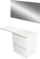 Мебель для ванной комнаты Эстет Dallas Luxe 120 R подвесная, 2 ящика, зеркало DIWO Элиста