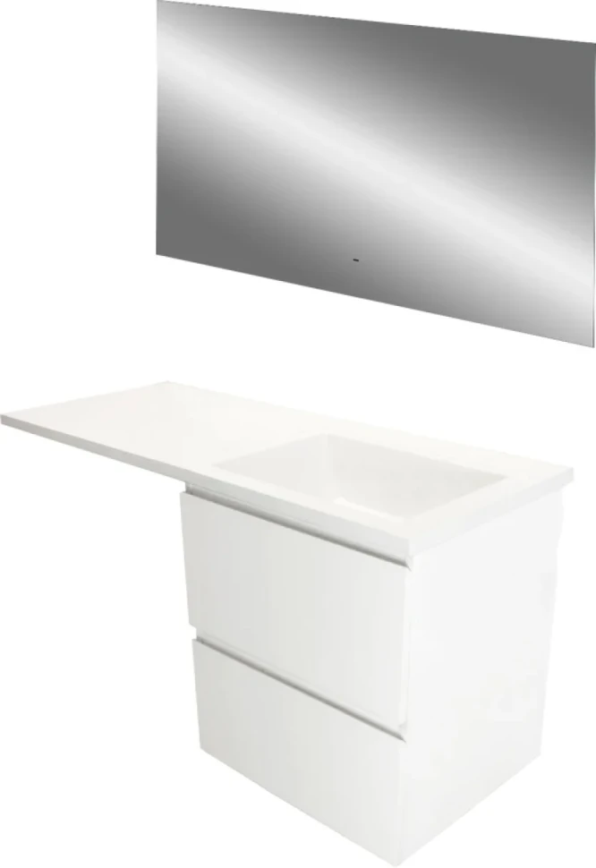 Мебель для ванной комнаты Эстет Dallas Luxe 120 R подвесная, 2 ящика, зеркало DIWO Элиста