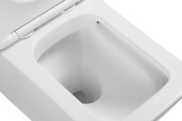 Унитаз подвесной SantiLine SL-5007MW безободковый, с микролифтом