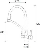Смеситель для кухни Paulmark Holstein Ho213165NI , никель Смеситель для кухни Paulmark Holstein Ho213165NI , никель