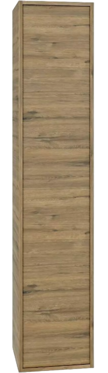 Шкаф пенал для ванной SanStar Siva универсальный, дуб веллингтон табак