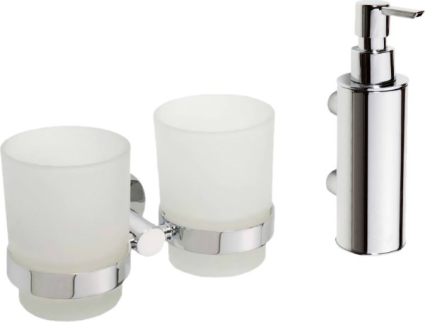 Набор Дозатор Bemeta Omega + Стакан 104110022 двойной