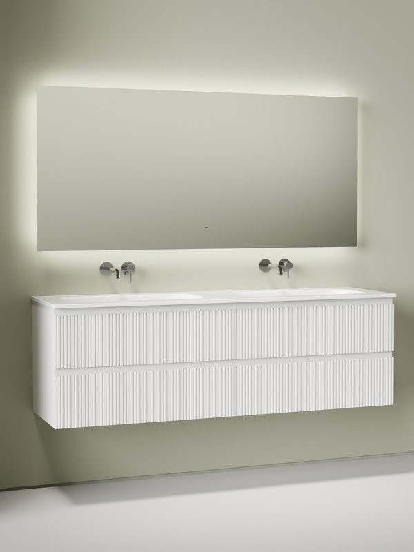 Комплект Тумба для комплекта Sancos Snob T 80, bianco 2 шт + Мебельная раковина Ceramicanova Grace CN7023wx + Донный клапан для раковины Ceramicanova CN2000, 2 шт+ Смеситель с внутр. частью Sancos Etna, хром, SC9004CH 2 шт + Зеркало для ванной комнаты San