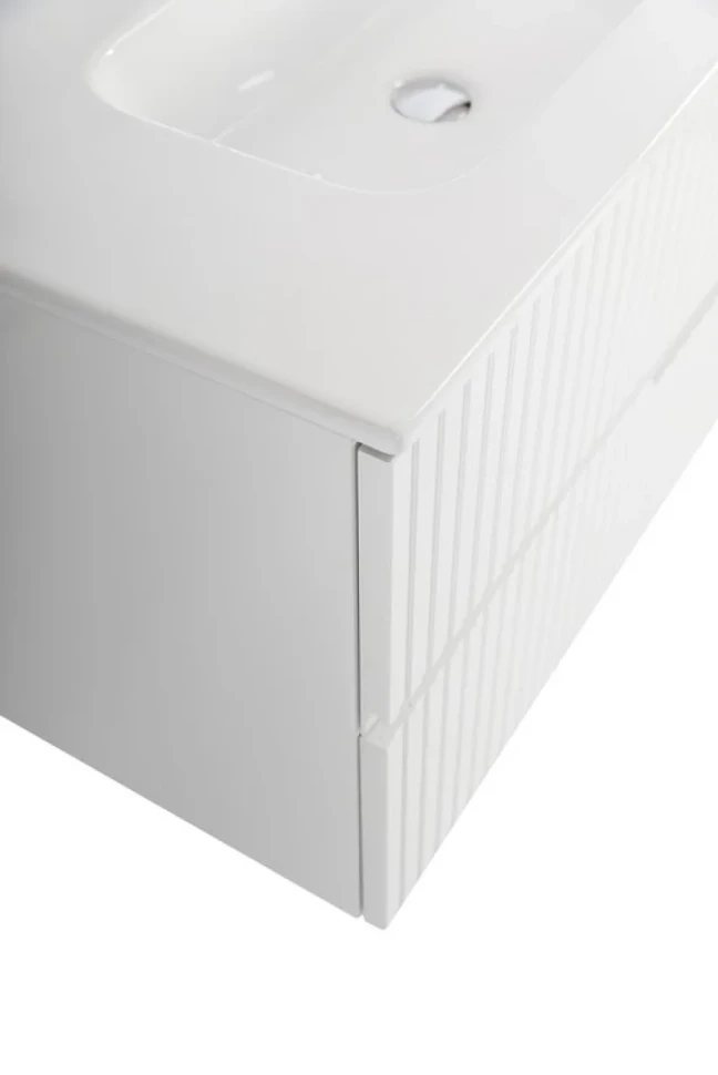 Мебель для ванной комнаты Cezares Duet 120 L bianco lucido, раковина Cezares CZR-8095-120-L