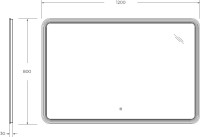 Мебель для ванной комнаты Cezares Duet 120 L bianco lucido, раковина Cezares CZR-8095-120-L