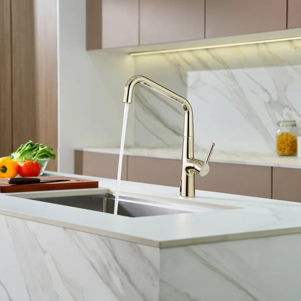 Смеситель для кухни Domaci Римини D569112CG золото