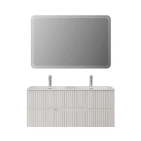 Тумба с раковиной Cezares Duet 120 bianco lucido, раковина Cezares CZR-8073-120-2