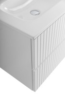 Тумба с раковиной Cezares Duet 120 bianco lucido, раковина Cezares CZR-8073-120-2