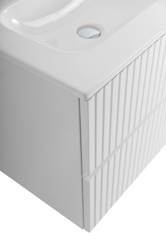 Тумба с раковиной Cezares Duet 120 bianco lucido, раковина Cezares CZR-8073-120-2