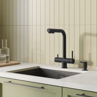 Смеситель для кухни IDDIS Umbra UMBBLPFi05 матовый черный