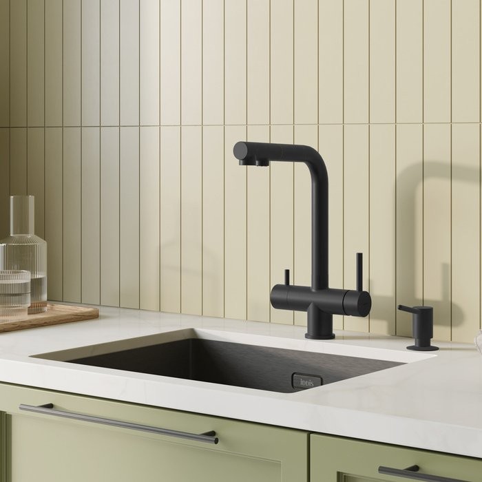 Смеситель для кухни IDDIS Umbra UMBBLPFi05 матовый черный