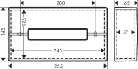 Бокс для салфеток Hansgrohe AddStoris 41774140 шлифованная бронза