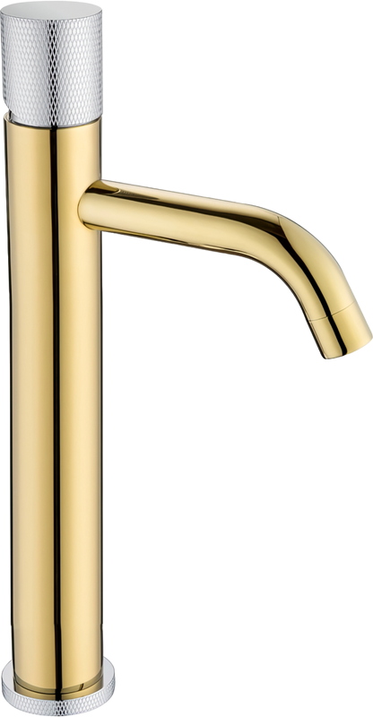 Смеситель для раковины Boheme Stick 122-GCR.2 gold touch chrome