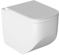 Унитаз приставной напольный Hatria Next Y3AY01 безободковый, с микролифтом, белый