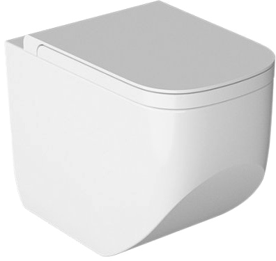 Унитаз приставной напольный Hatria Next Y3AY01 безободковый, с микролифтом, белый