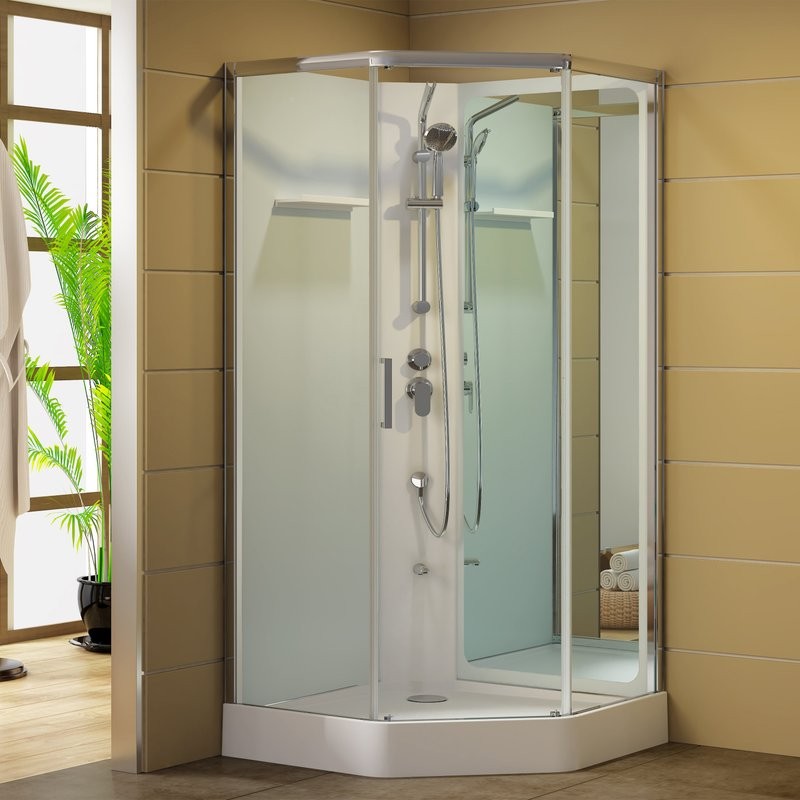 Душевая кабина Aquanet Passion P 2.0 263870 90x90, профиль хром, стекло прозрачное