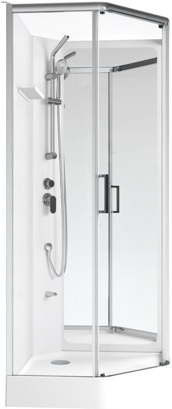 Душевая кабина Aquanet Passion P 2.0 263870 90x90, профиль хром, стекло прозрачное