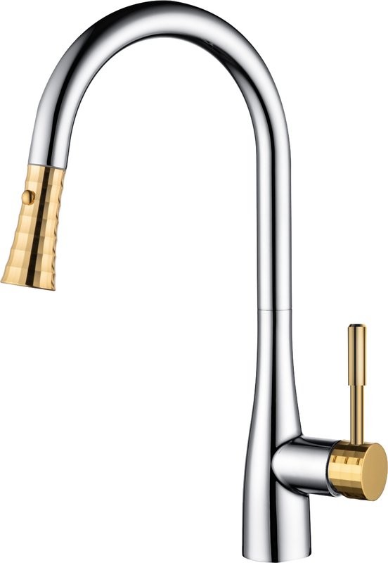 Смеситель для кухни D&K Rhein Schiller DA1462504A, золото