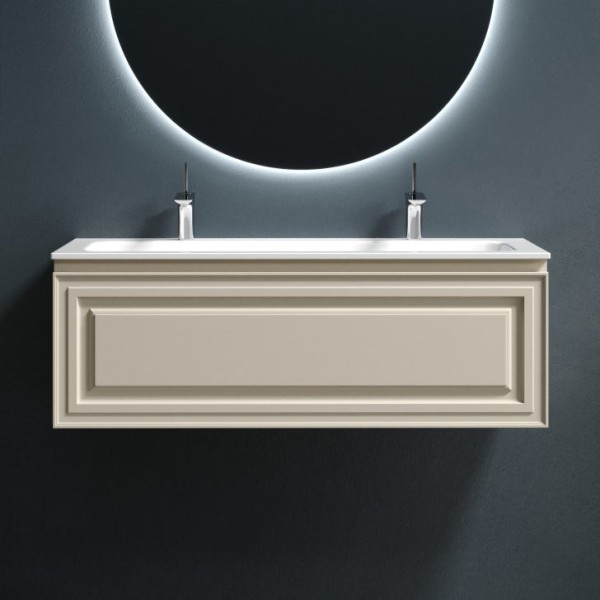 Тумба с раковиной Sancos Very 120 beige soft, раковина CN7016