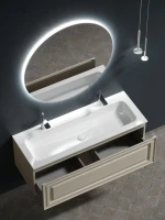 Тумба с раковиной Sancos Very 120 beige soft, раковина CN7016
