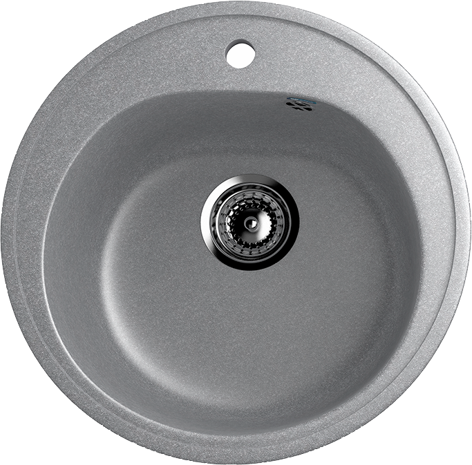 Мойка кухонная Ulgran U-101 342 графитовая + дозатор U-01 графит