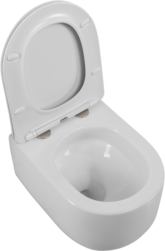 Унитаз подвесной BelBagno Soft BB084CH-TOR безободковый, крышка BB051SC с микролифтом