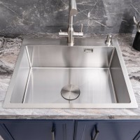 Мойка кухонная Melana ProfLine R6050HK в комплекте с дозатором, сатин