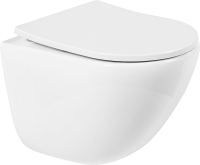 Унитаз подвесной BelBagno Amanda BB051CHR безободковый, крышка BB2031SC с микролифтом