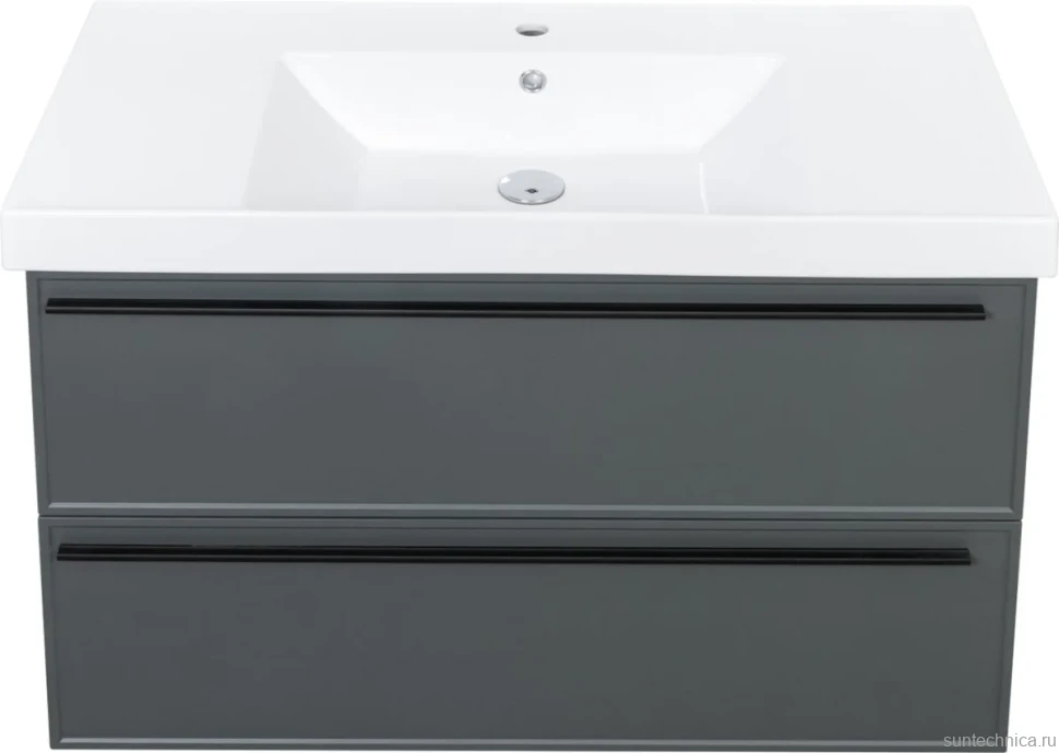 Тумба с раковиной La Fenice Elba Twin 100 серая