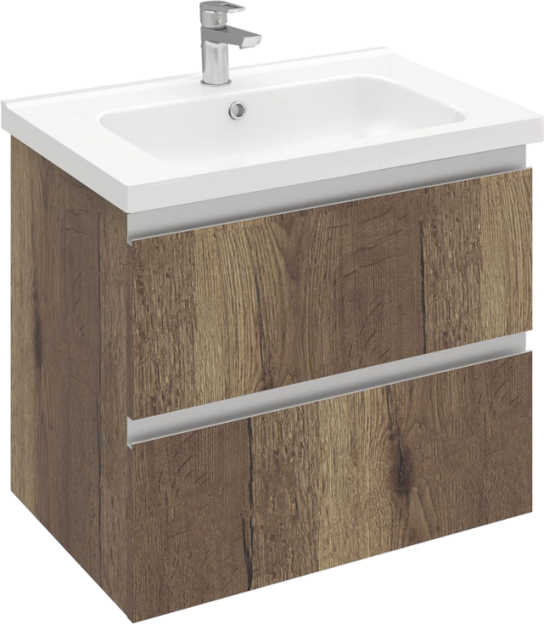 Тумба под раковину Laparet Electra 70 подвесная, дуб рока