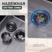 Кухонная мойка Splenka S702.6050.09, графит Кухонная мойка Splenka S702.6050.09, графит
