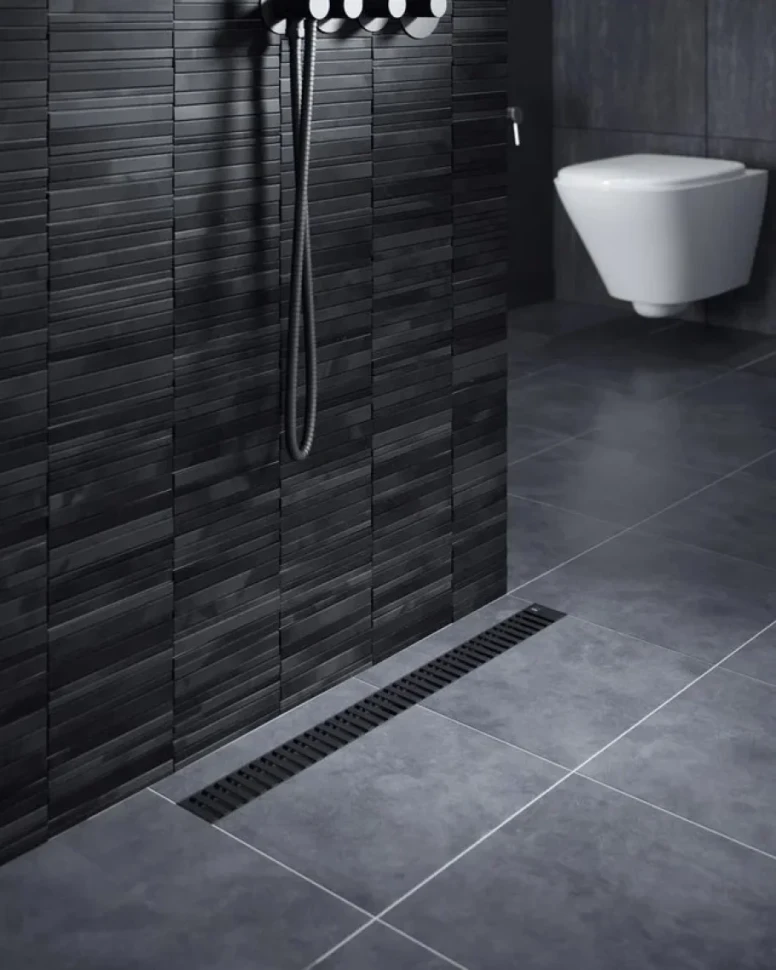 Душевой трап (лоток) Timo Drain Systems DS230108/03 800 вставка lines, черный
